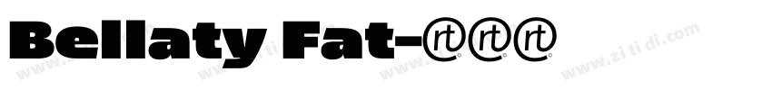 Bellaty Fat字体转换